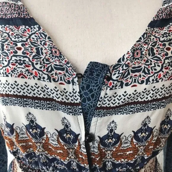 Maxi shirt with paisley print - Picture 5 of 7